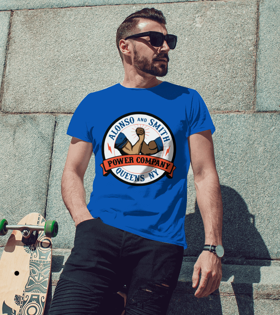 Alonso And Smith Power Company Queens NY Arm Wrestling T-Shirt