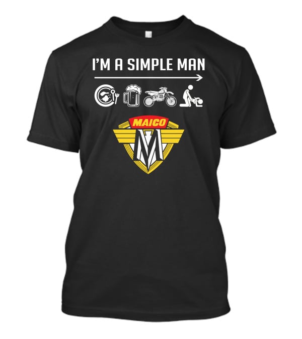 I'm A Simple Man Maico Motorcycle Icons T-Shirt