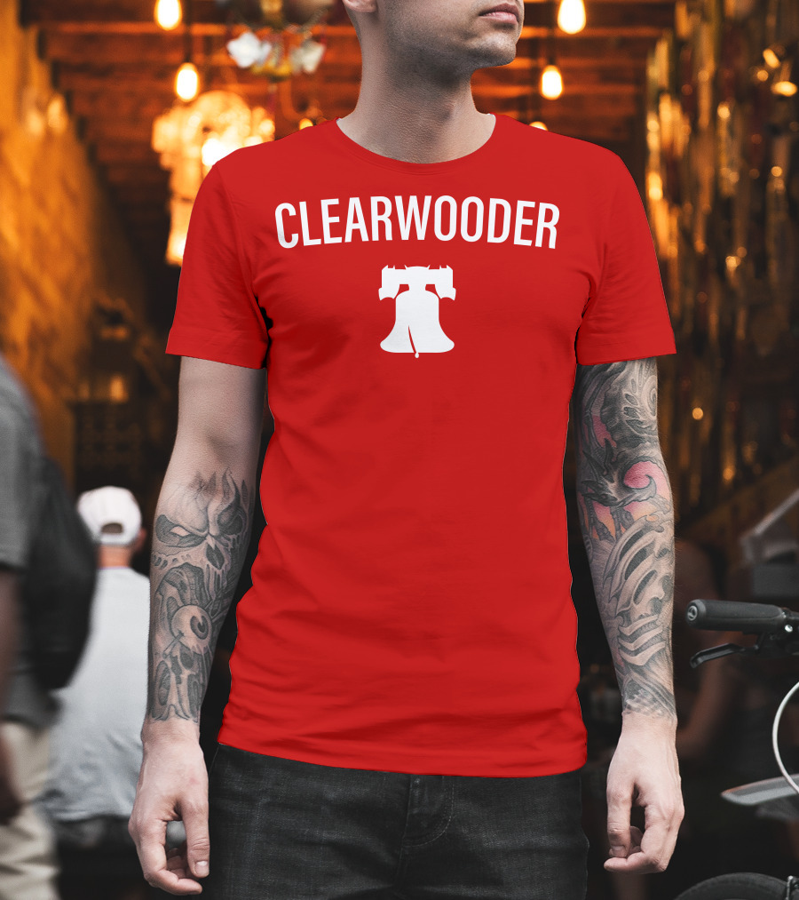 Phillies Clearwooder Liberty Bell Icon Red T-Shirt