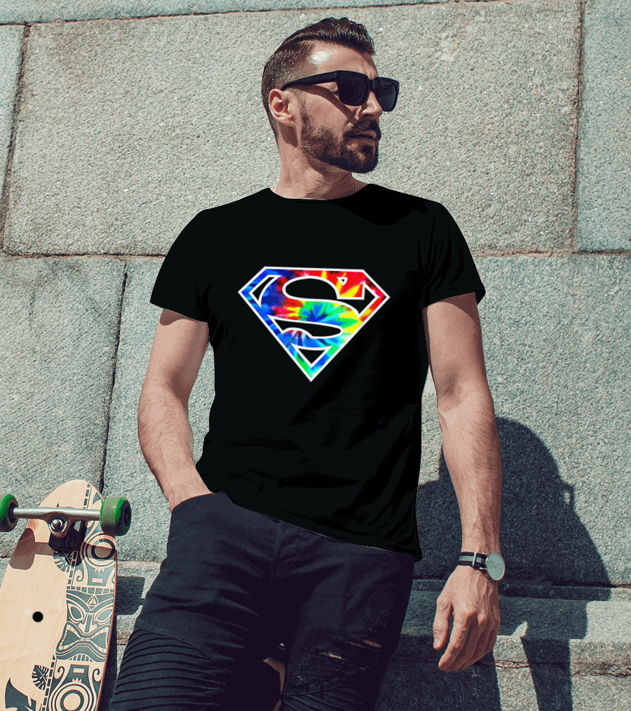 Superman S Tie Dye Emblem T-Shirt