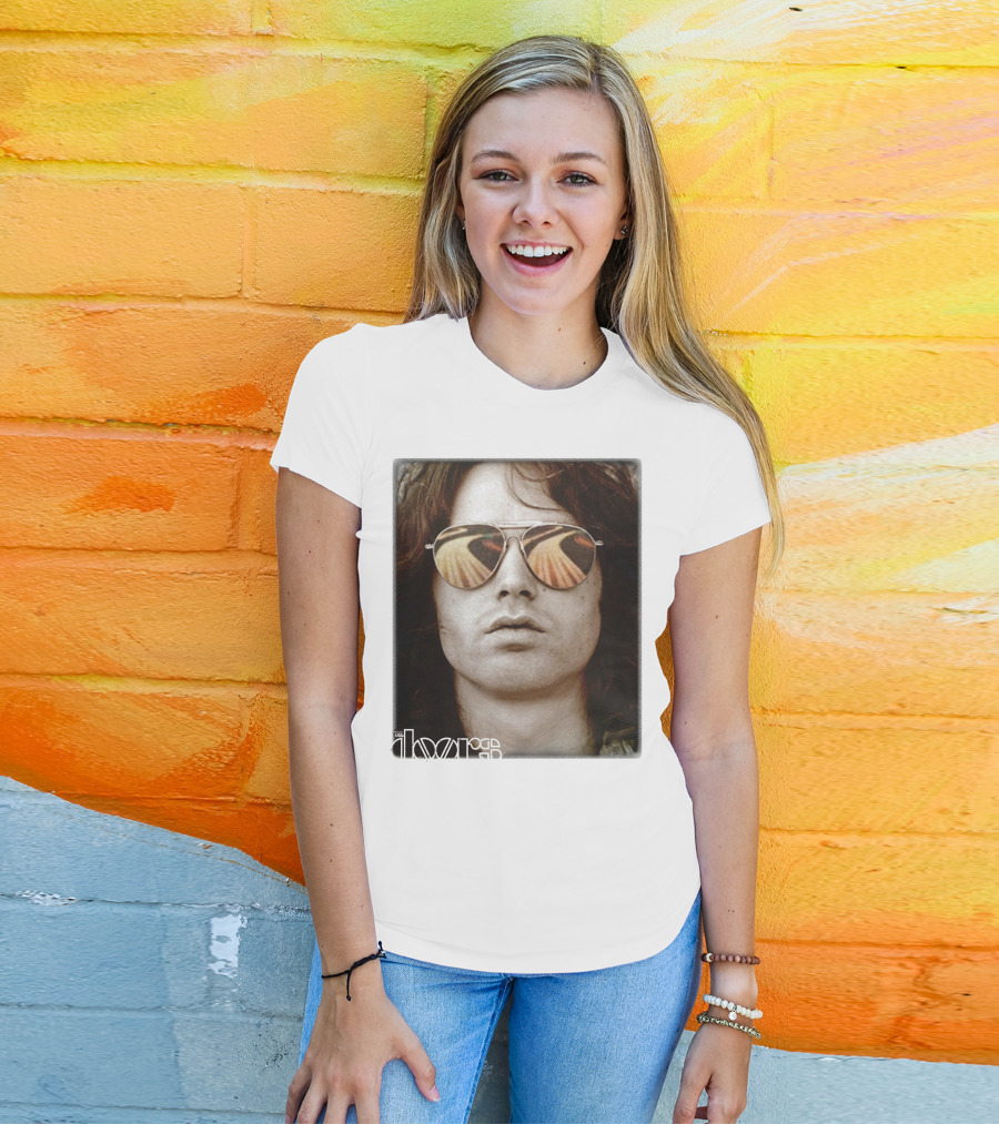 The Doors Jim Morrison Aviators Reflection Rock Legend T-Shirt