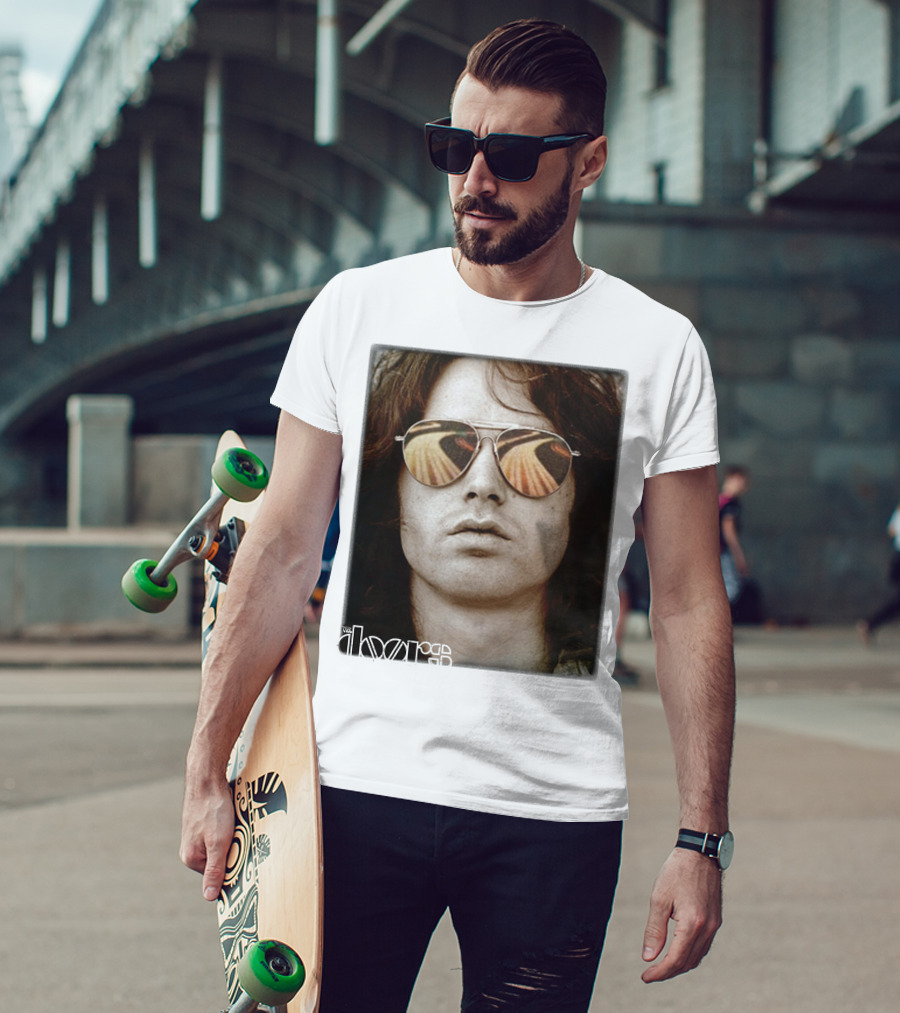 The Doors Jim Morrison Aviators Reflection Rock Legend T-Shirt