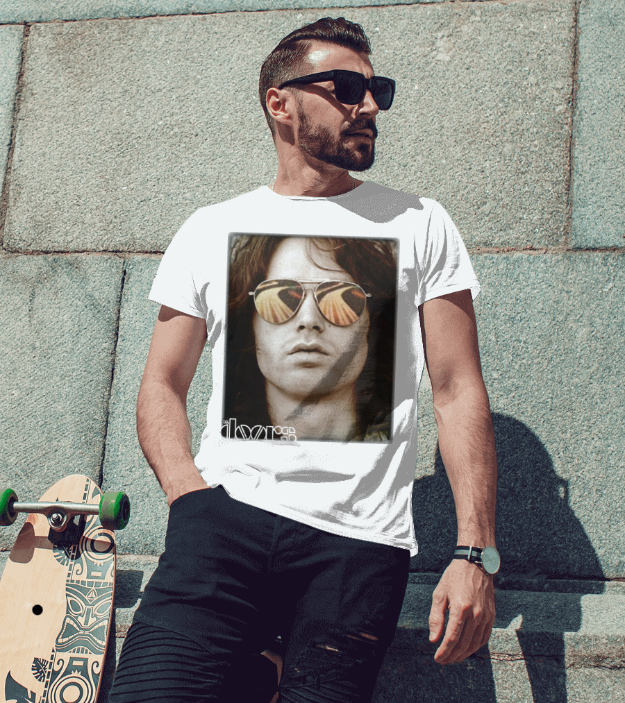 The Doors Jim Morrison Aviators Reflection Rock Legend T-Shirt