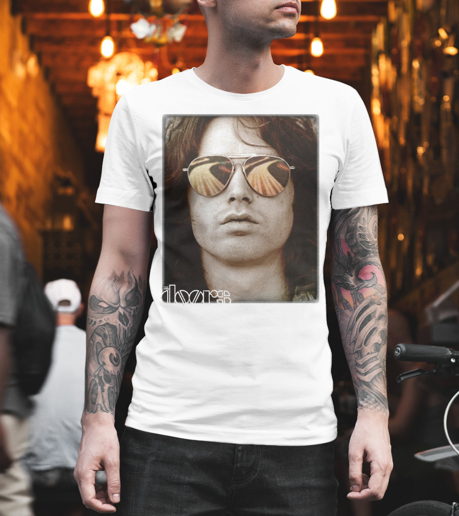 The Doors Jim Morrison Aviators Reflection Rock Legend T-Shirt