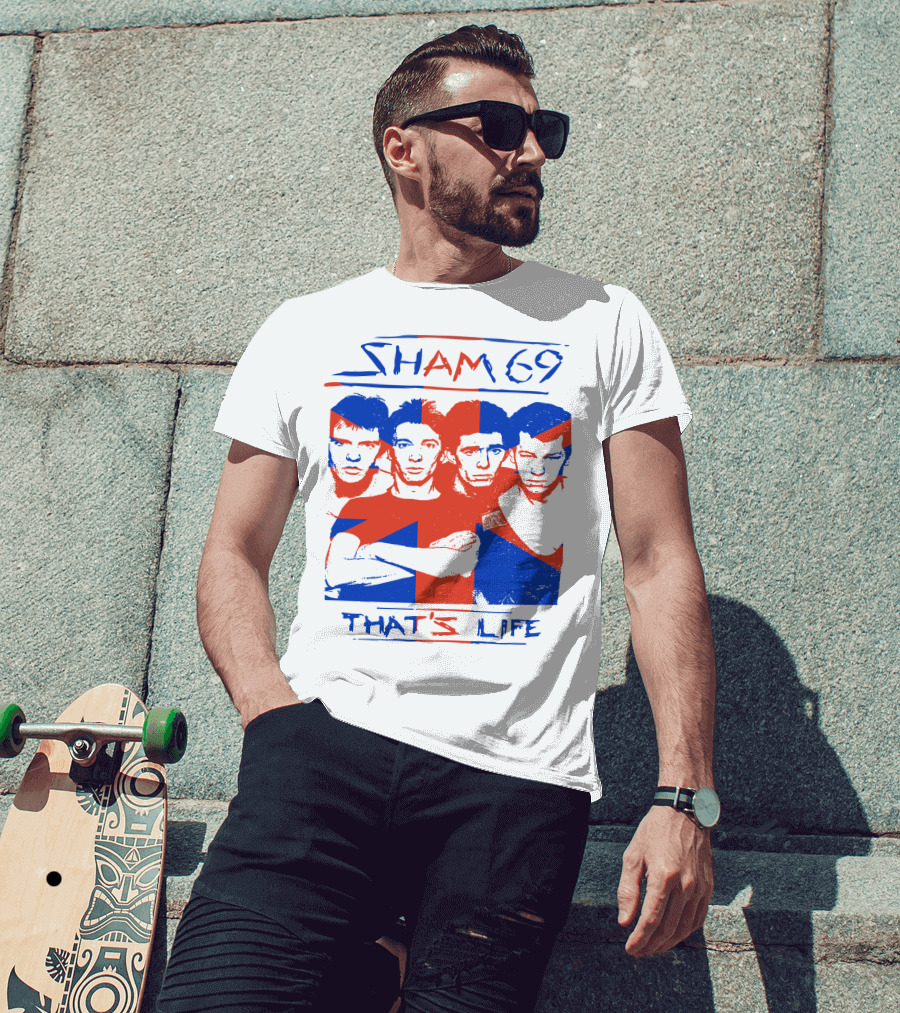 Sham 69 That's Life Union Jack Band T-Shirt