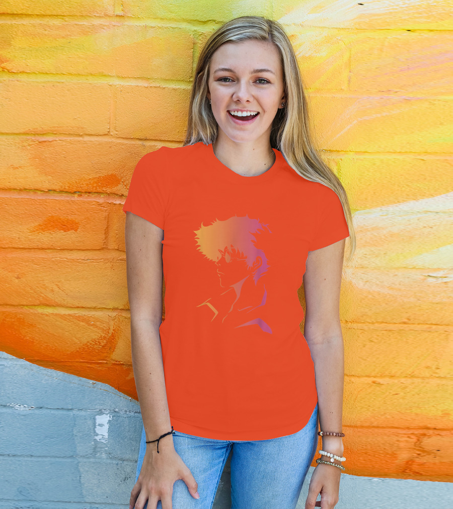 Cowboy Bebop Anime Character Silhouette T-Shirt