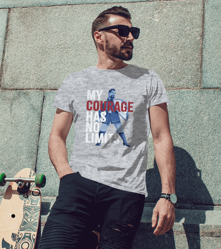 Frozen 2 Matthias My Courage Has No Limits Bold Blue Character T-Shirt