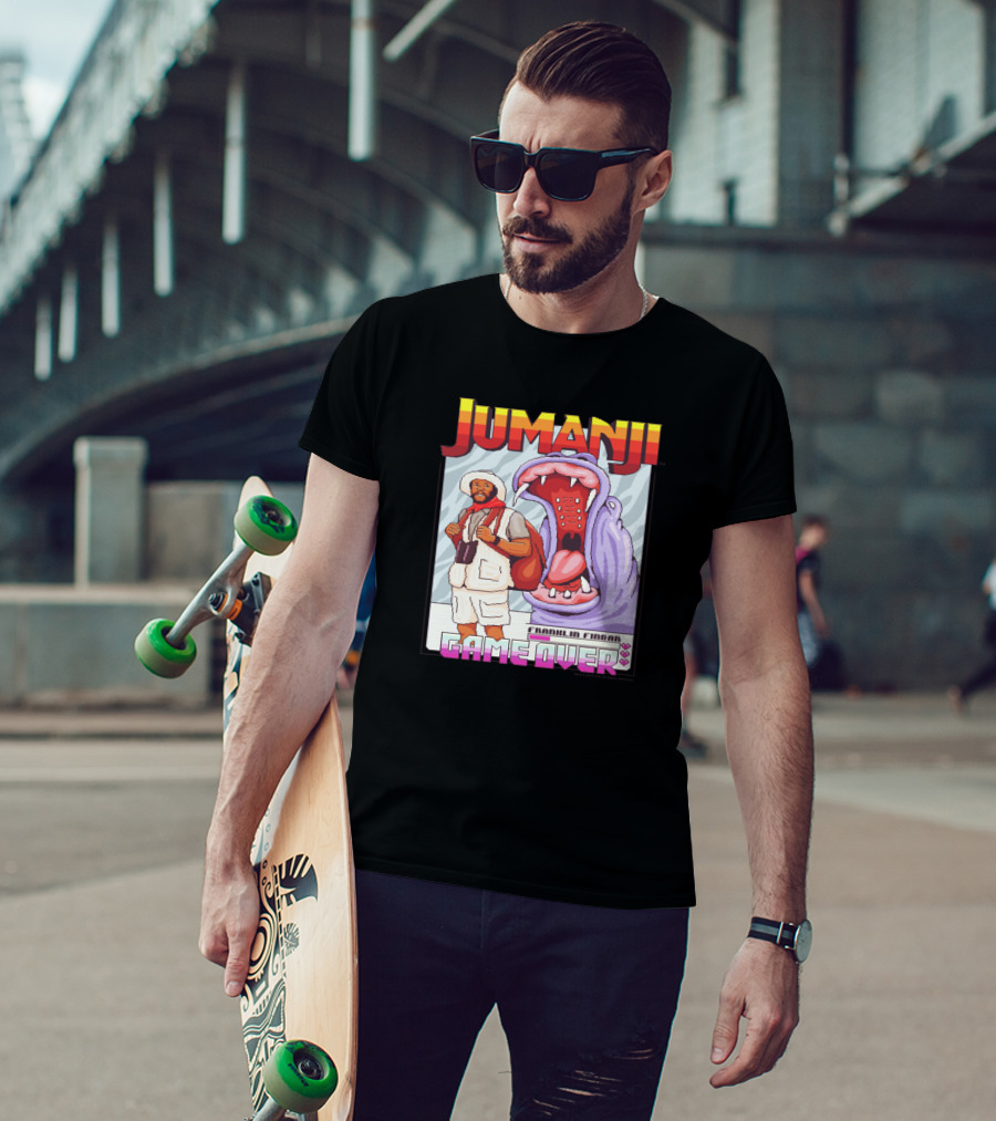 Jumanji Franklin Finbar Game Over Hippo T-Shirt