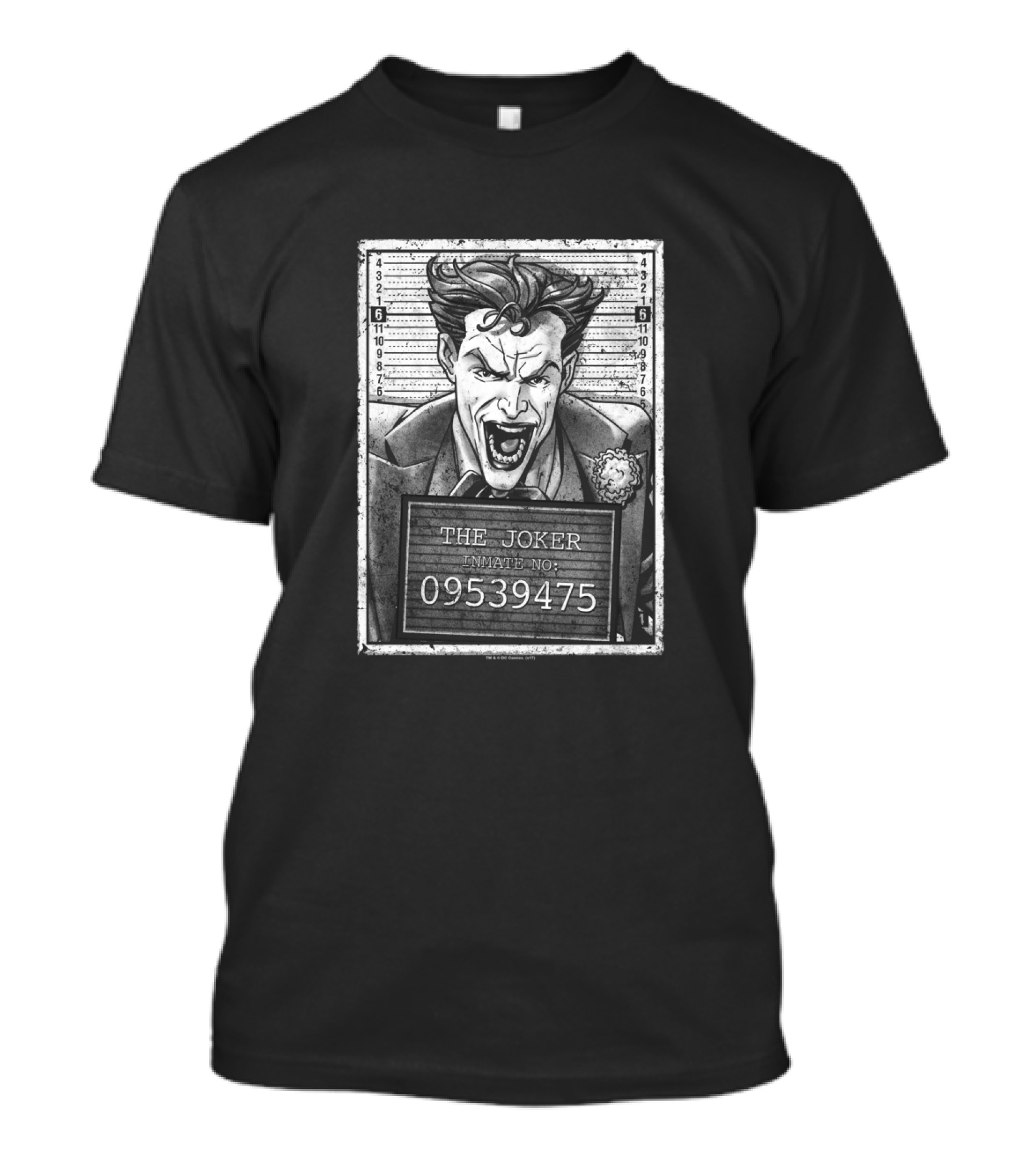 The Joker Inmate Mugshot Batman Villain 09539475 T-Shirt