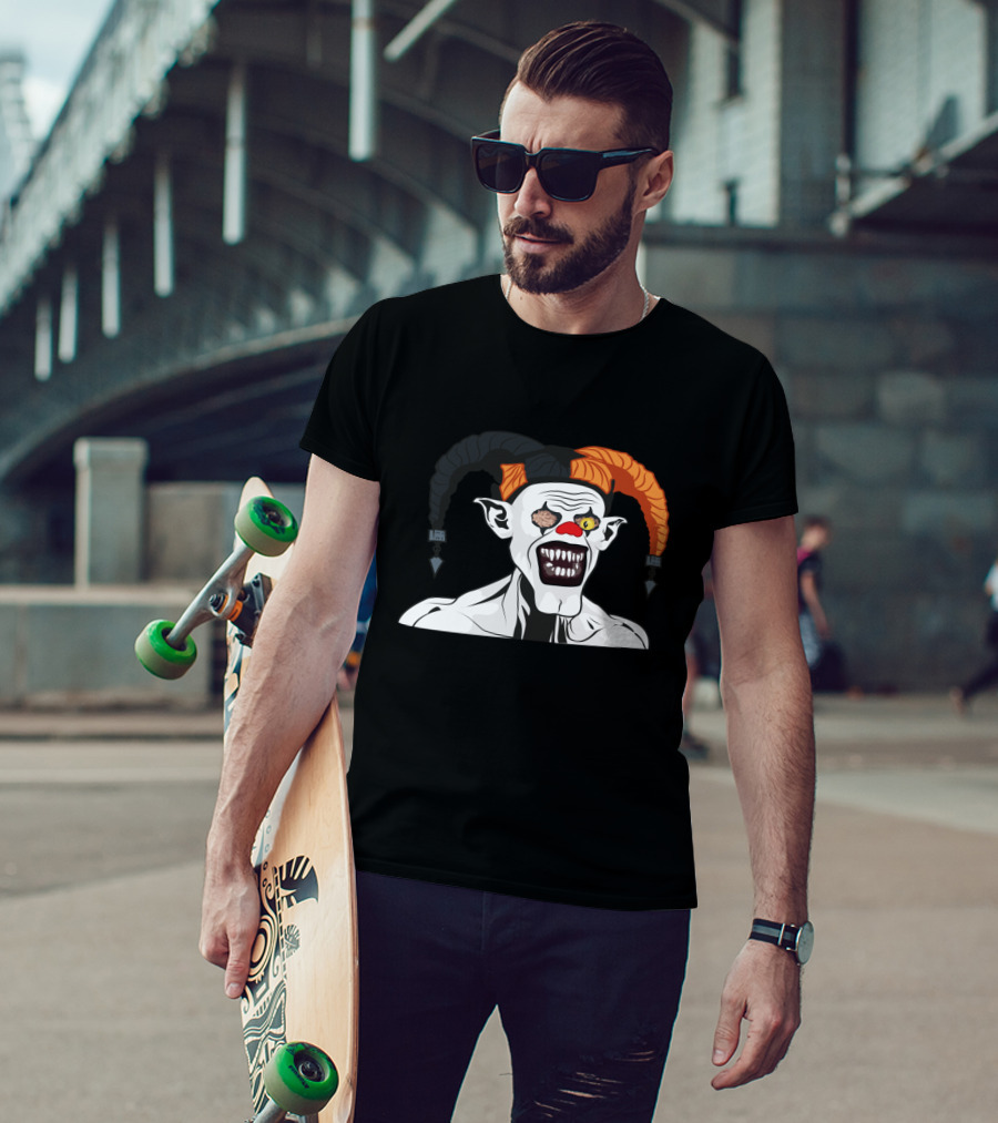 Killer Clown Harlequin Joker Monster Creepy T-Shirt