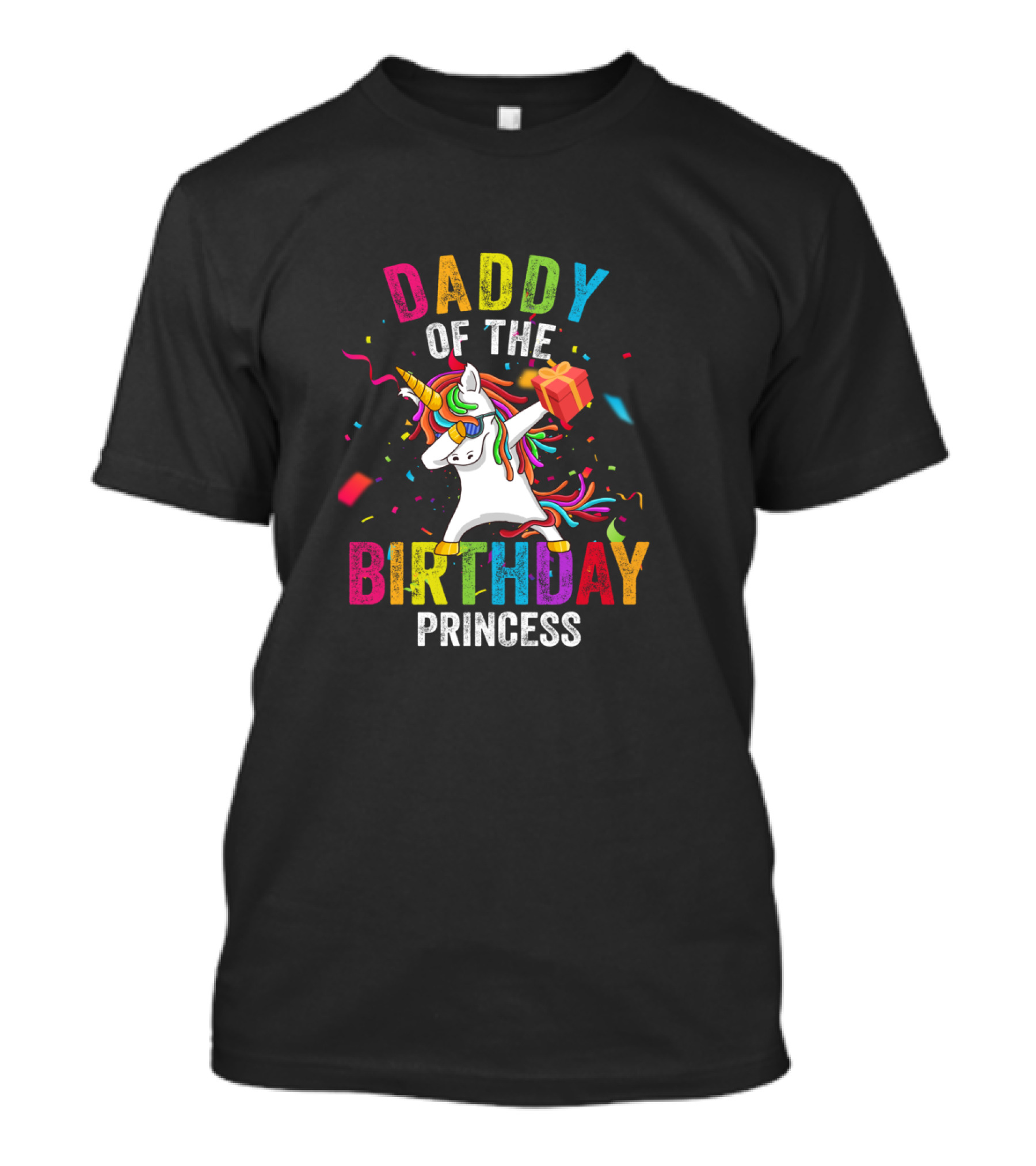 Daddy Of The Birthday Princess Unicorn T-Shirt
