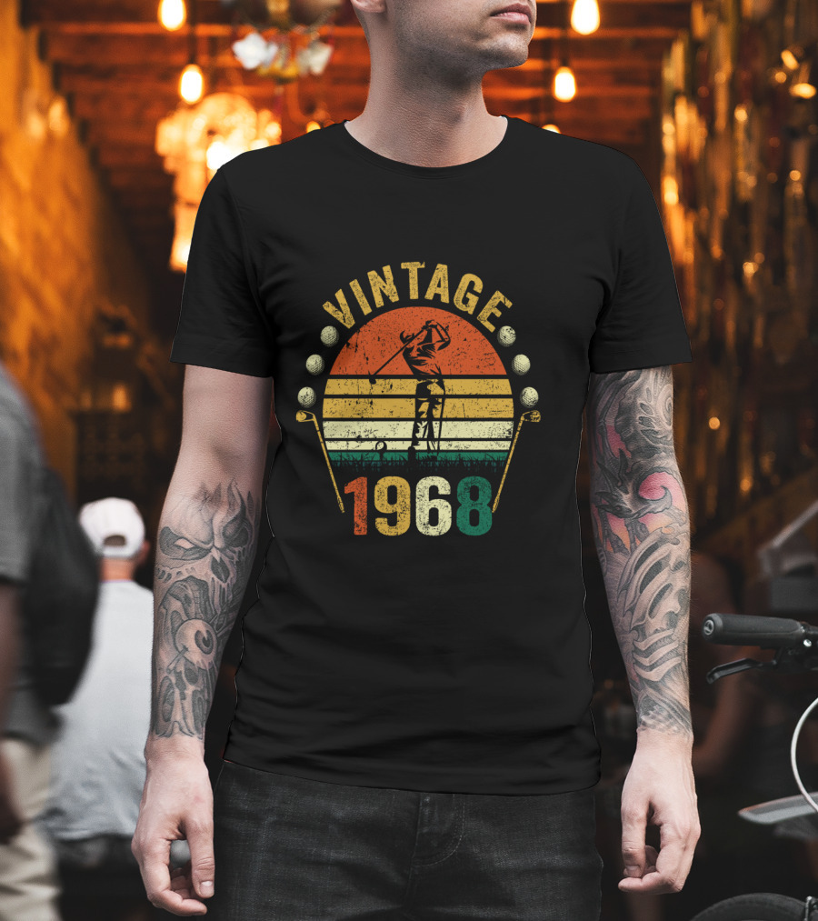 Vintage 1968 Golfer Golf Lover T-Shirt