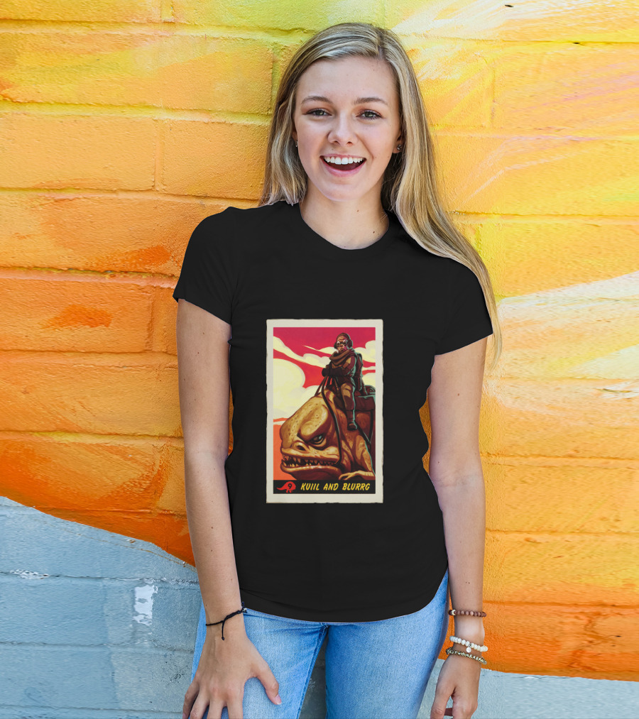 Star Wars The Mandalorian Kuiil And Blurrg Retro T-Shirt