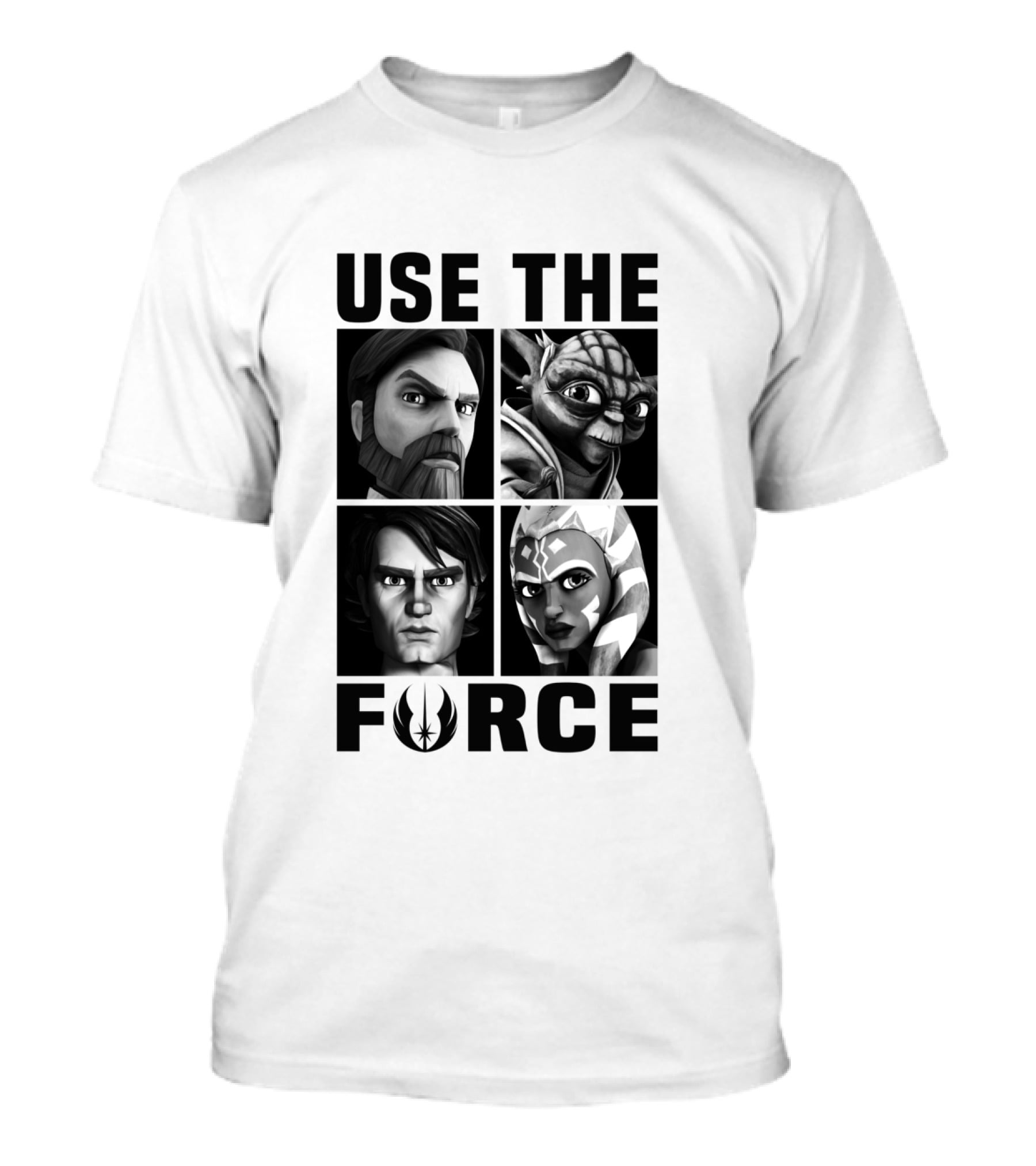 The Clone Wars Use The Force Jedi Characters T-Shirt