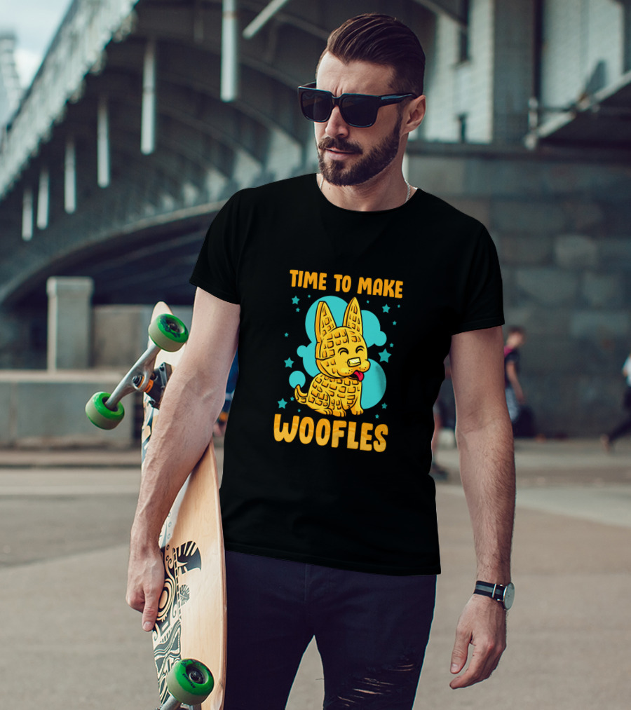 Time To Make Woofles Funny Waffles Dog T-Shirt