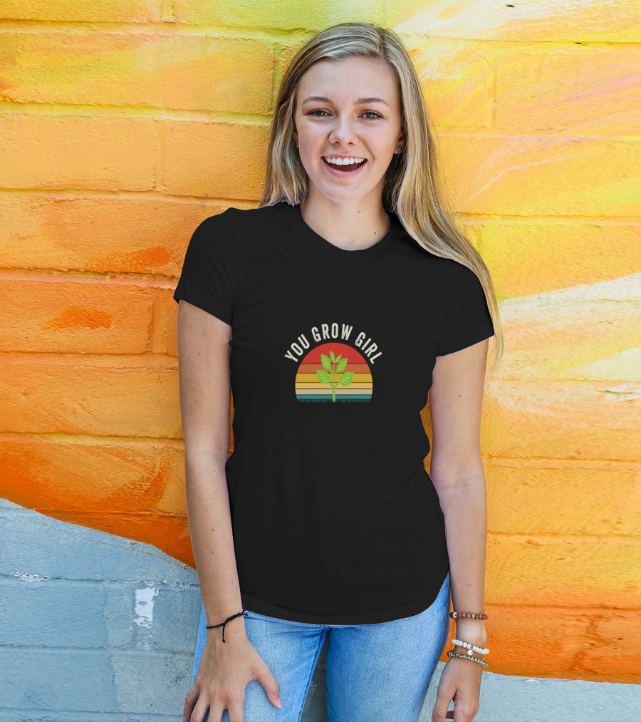 You Grow Girl Retro Plant T-Shirt