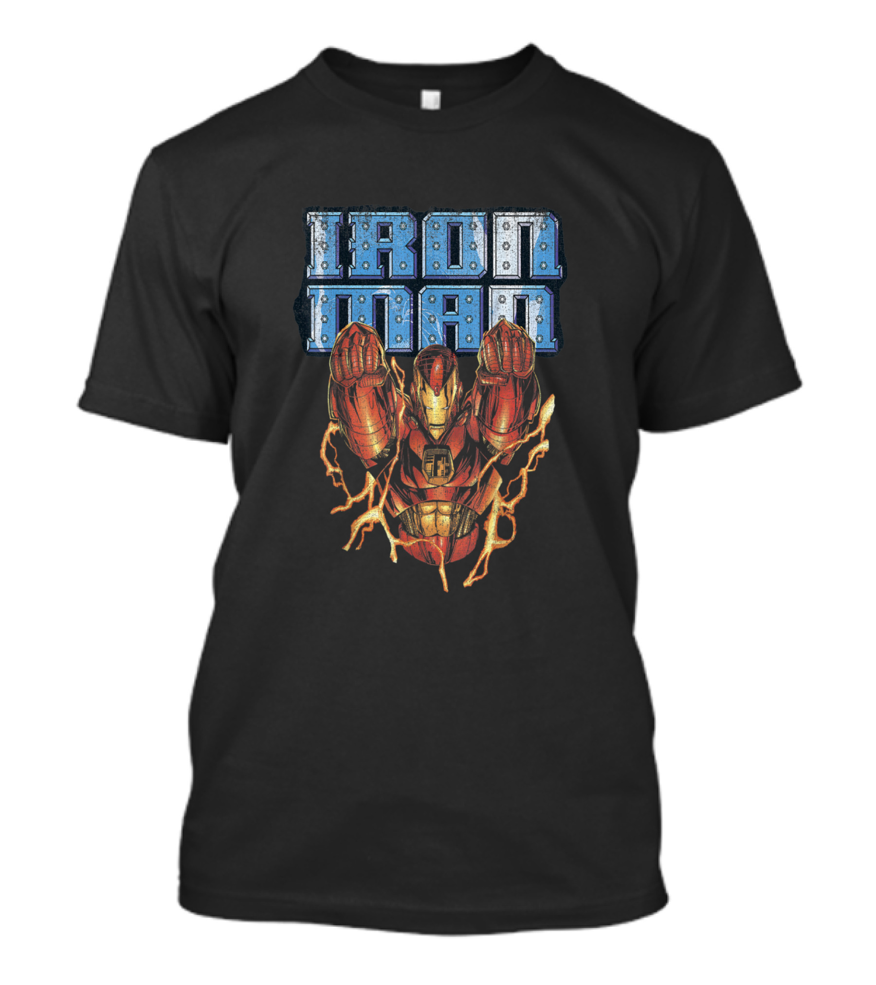 Iron Man Flying With Sparks T-Shirt