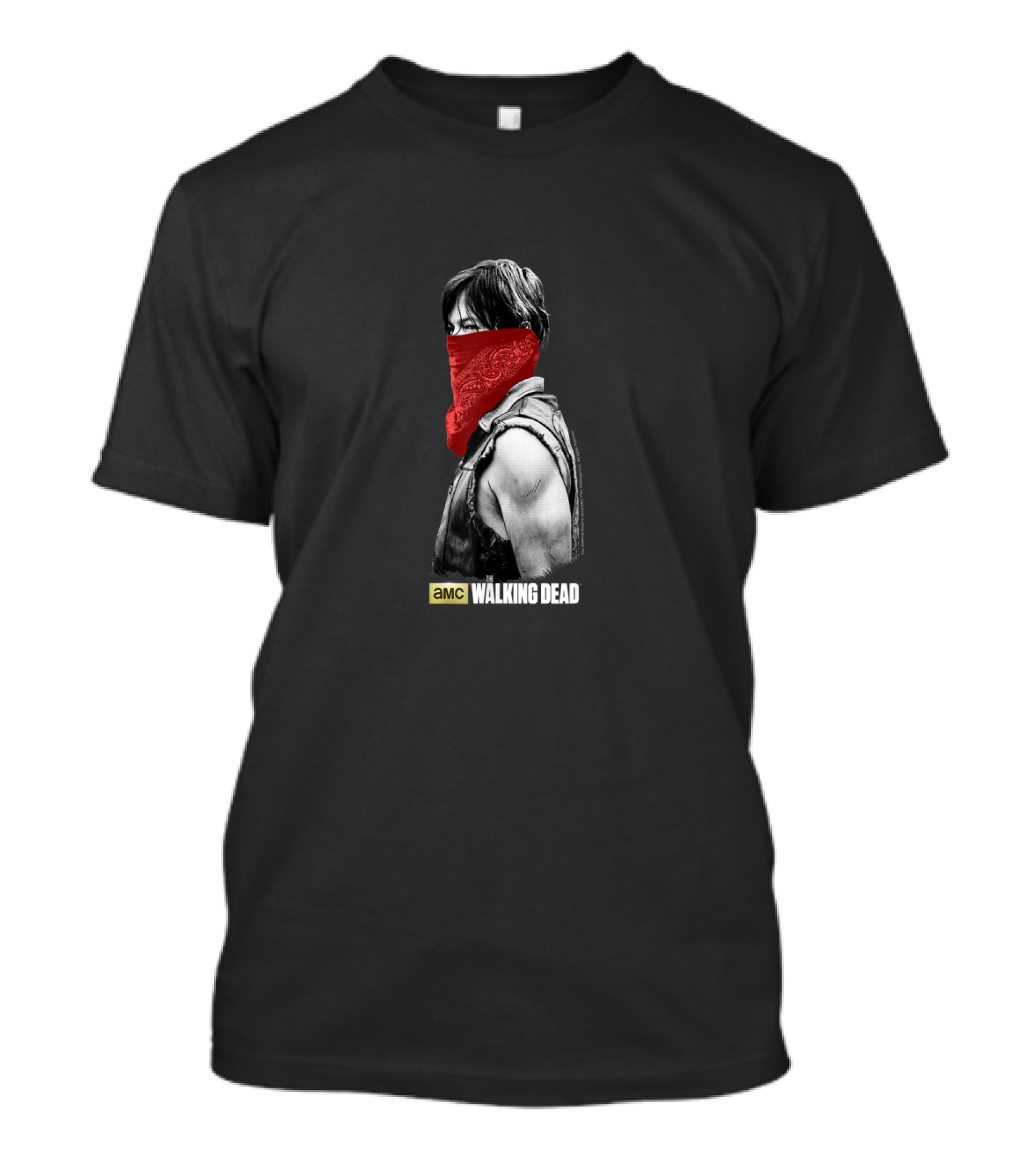 AMC Walking Dead Daryl Dixon Red Bandana T-Shirt