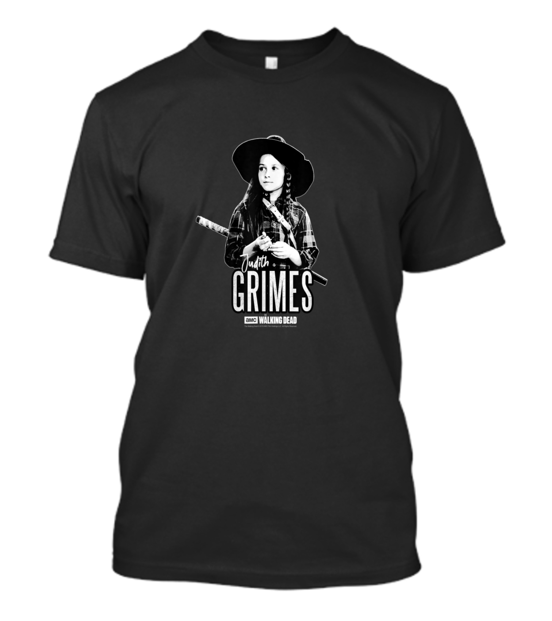 Judith Grimes AMC Walking Dead Character With Katana And Hat T-Shirt