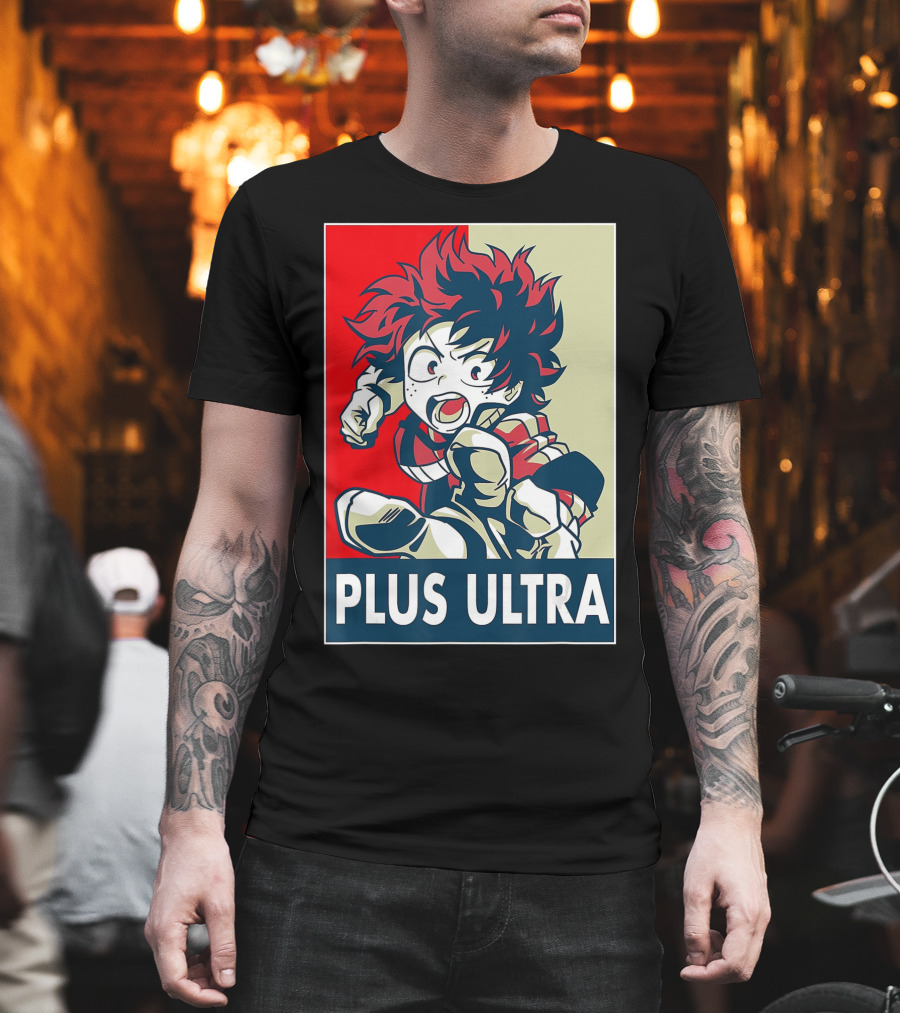 Plus Ultra My Hero Academia Manga Anime Hero T-Shirt