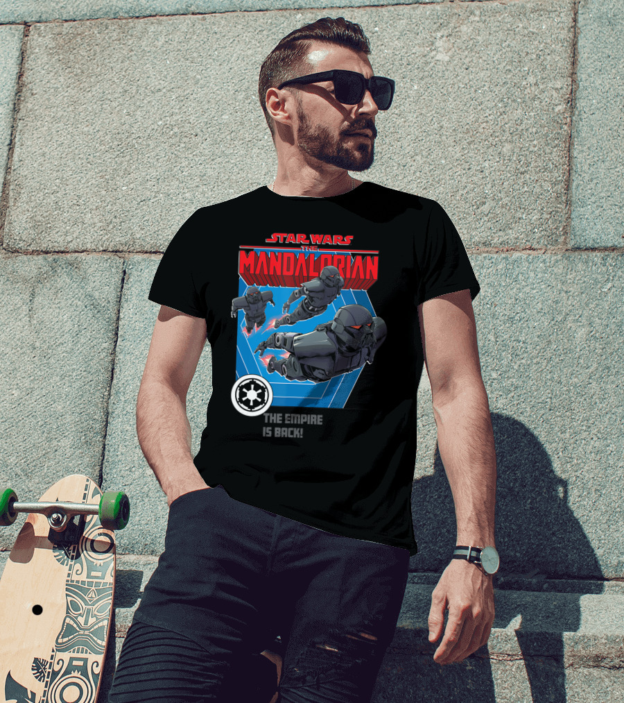 Star Wars The Mandalorian The Empire Is Back Bounty Hunter Stormtroopers T-Shirt