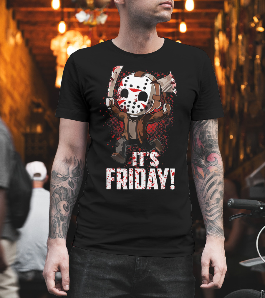 It's Friday 13th Funny Halloween Horror Movie Humor T-Shirt