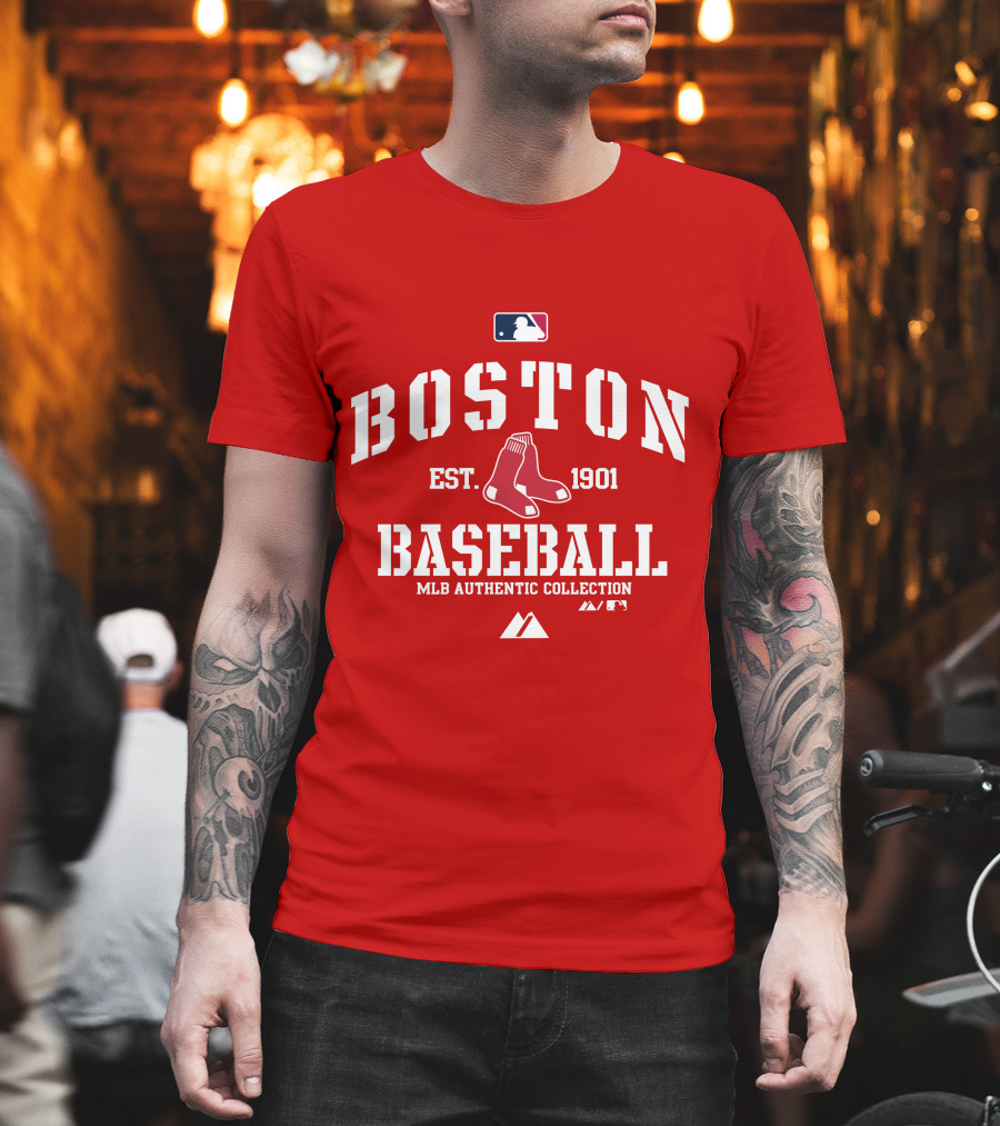 Boston Established 1901 MLB Authentic Collection Baseball T-Shirt