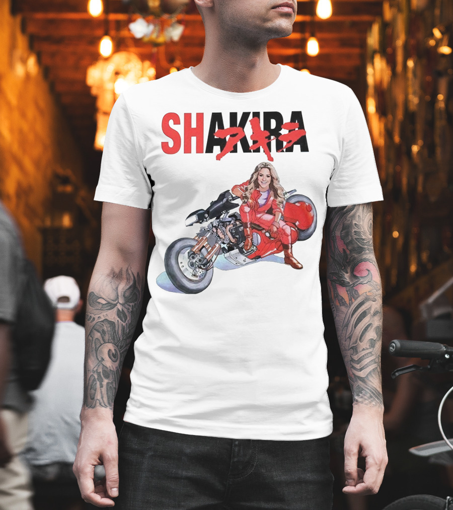 SHAKIRA Akira Anime Motorcycle Rider T-Shirt