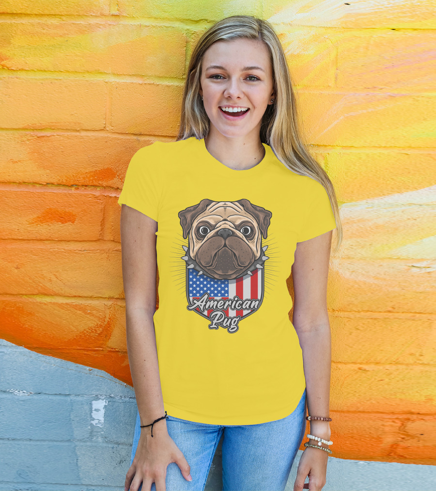 American Pug Bulldog USA T-Shirt