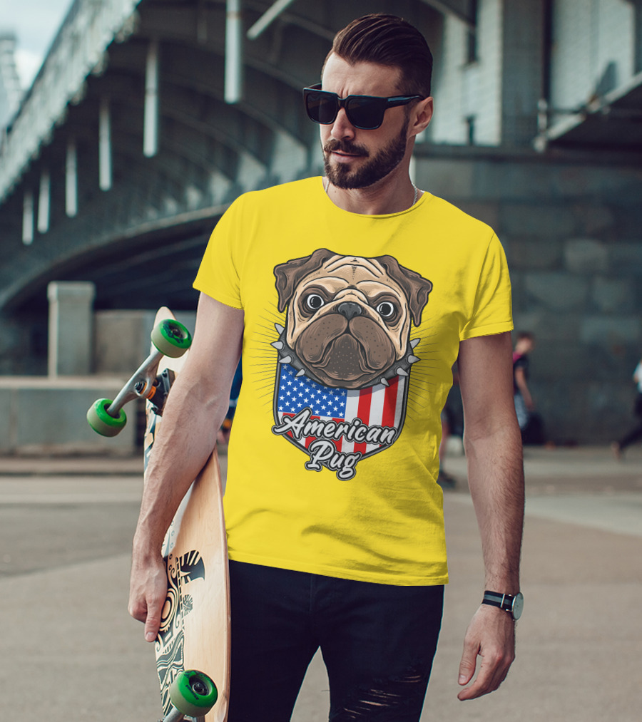 American Pug Bulldog USA T-Shirt