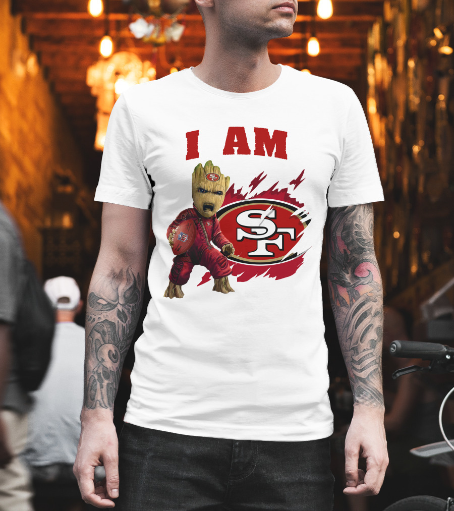 I Am Groot San Francisco 49ers Football Play T-Shirt
