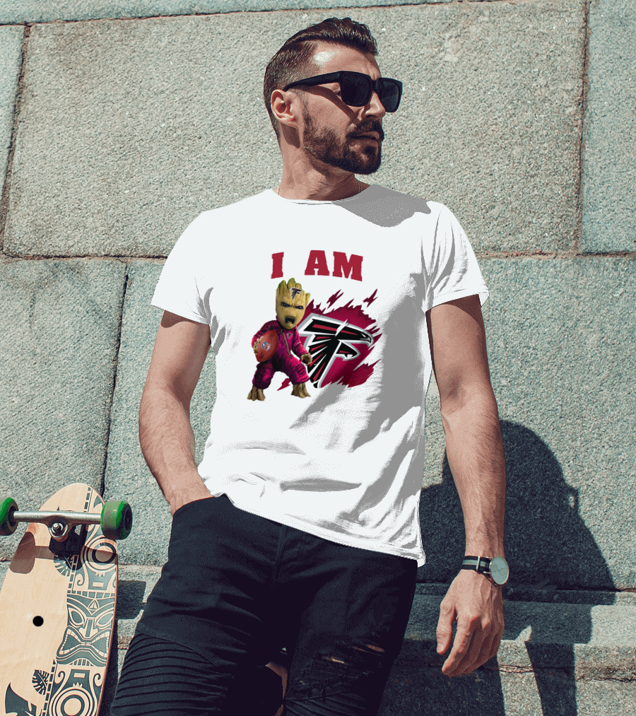 I Am Groot Atlanta Falcons Football Team Fan T-Shirt