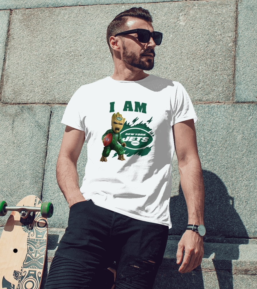 I Am Groot New York Jets Football Character T-Shirt