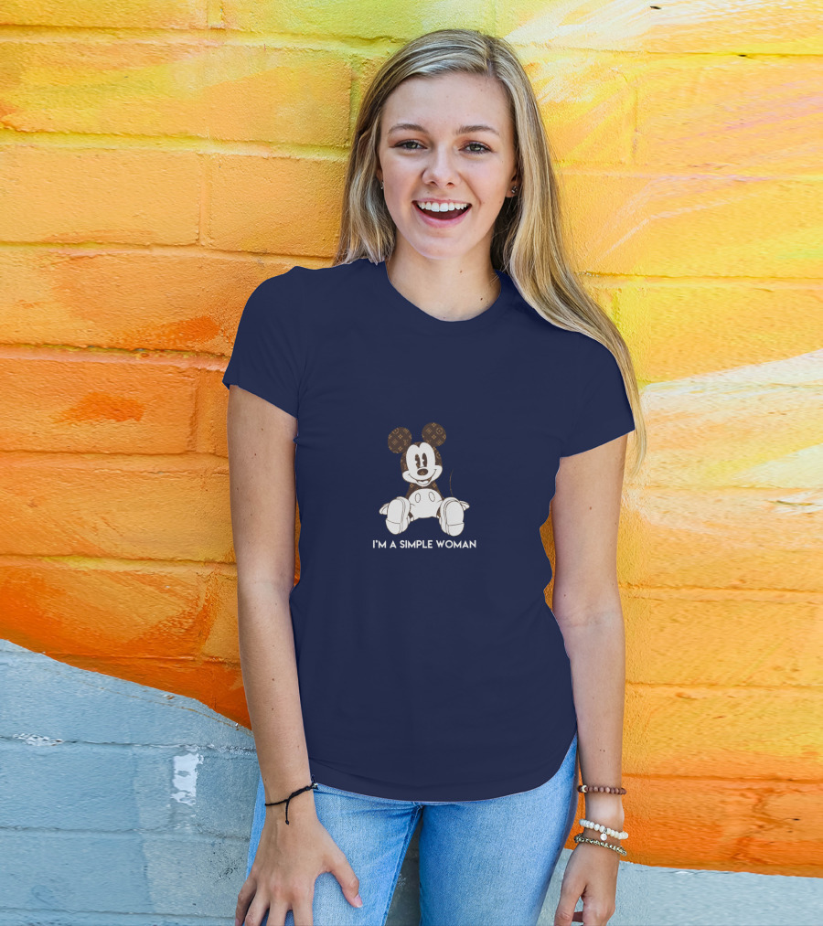 I'm A Simple Woman Mickey LV-Inspired T-Shirt