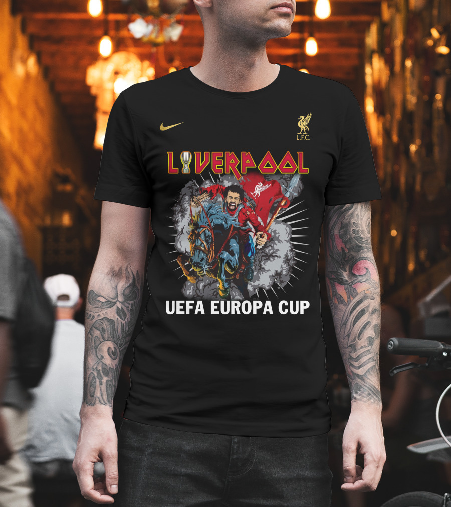 Liverpool UEFA Europa Cup Iron Mahn Liv LFC T-Shirt
