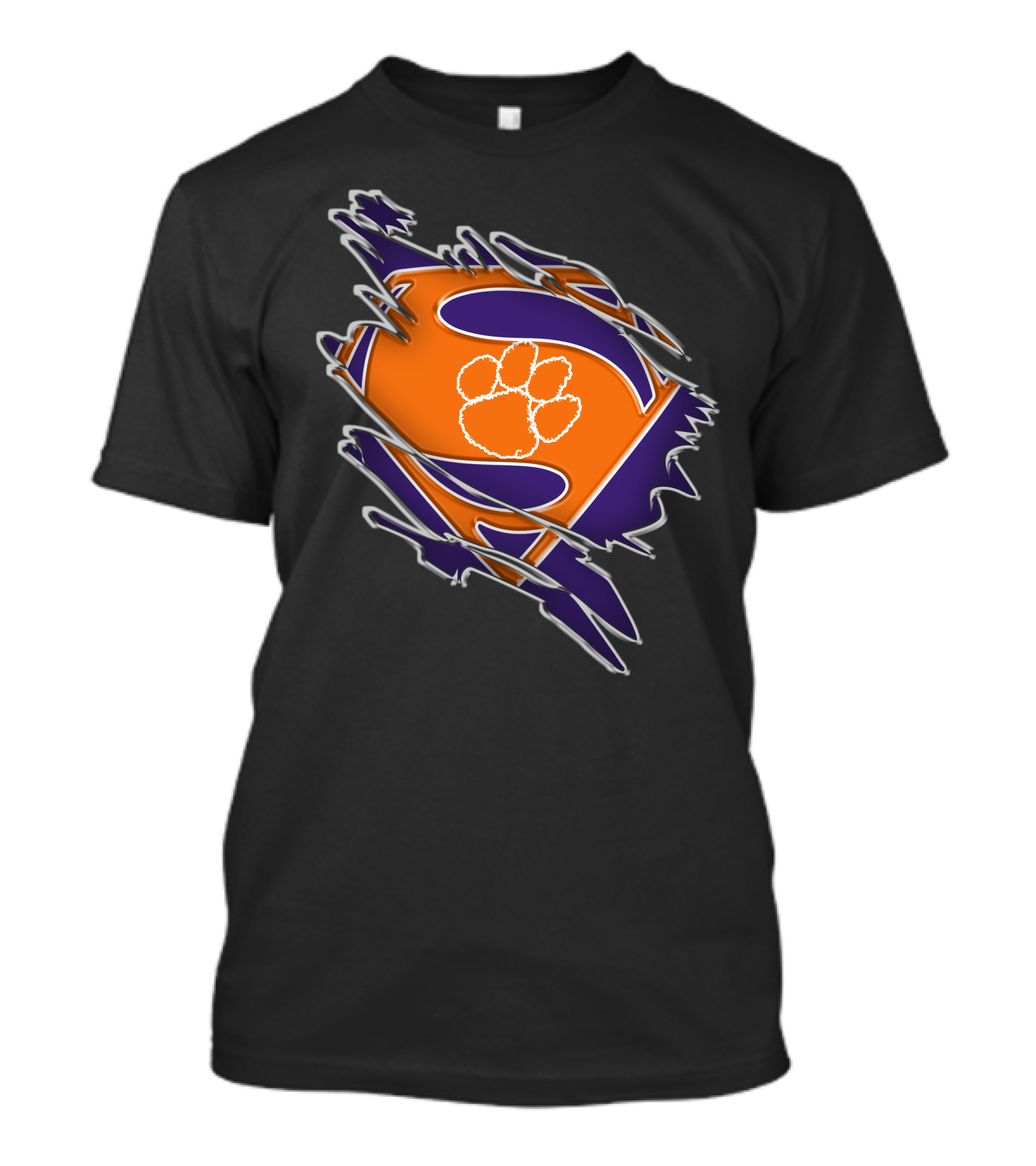 Clemson Tigers Superman Paw T-Shirt