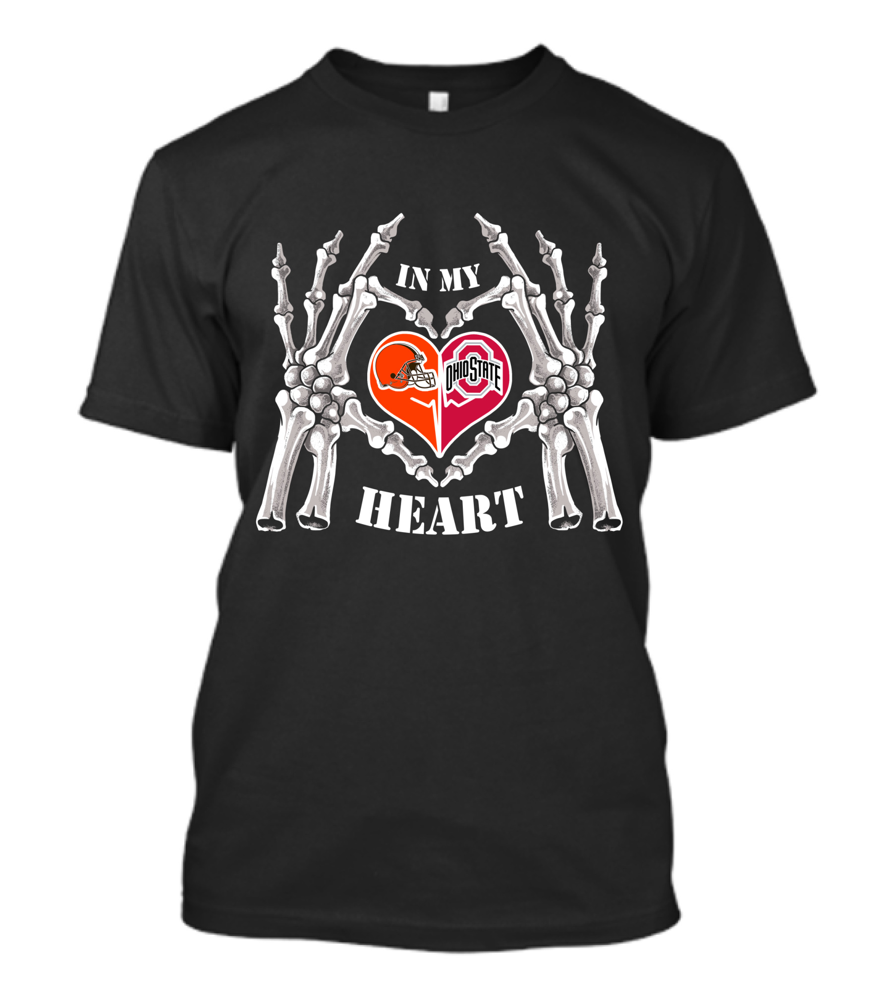 Cleveland Browns Ohio State Buckeyes In My Heart T-Shirt