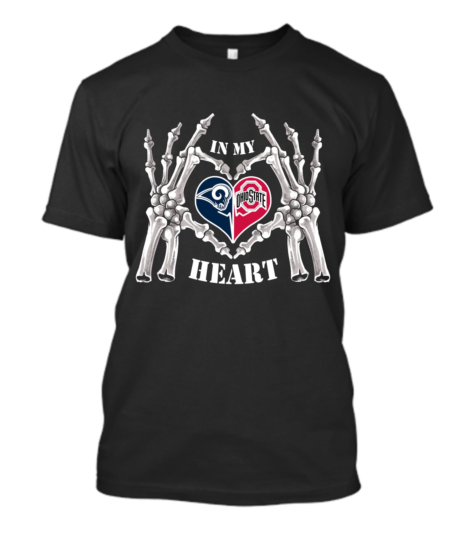 In My Heart Los Angeles Rams Ohio State Buckeyes T-Shirt