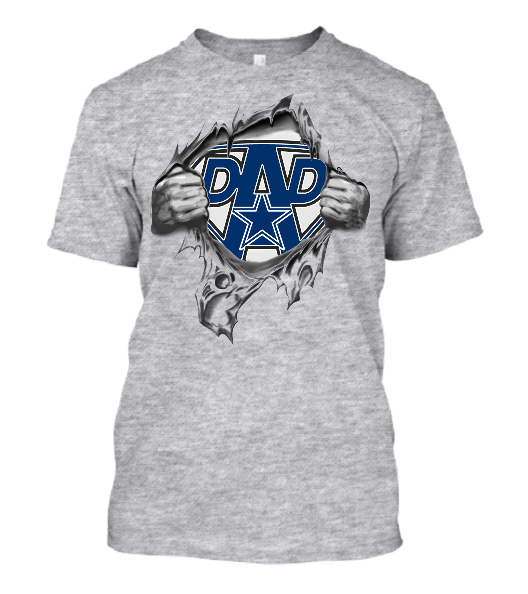 Dad Dallas Cowboys Star Logo Hero T-Shirt