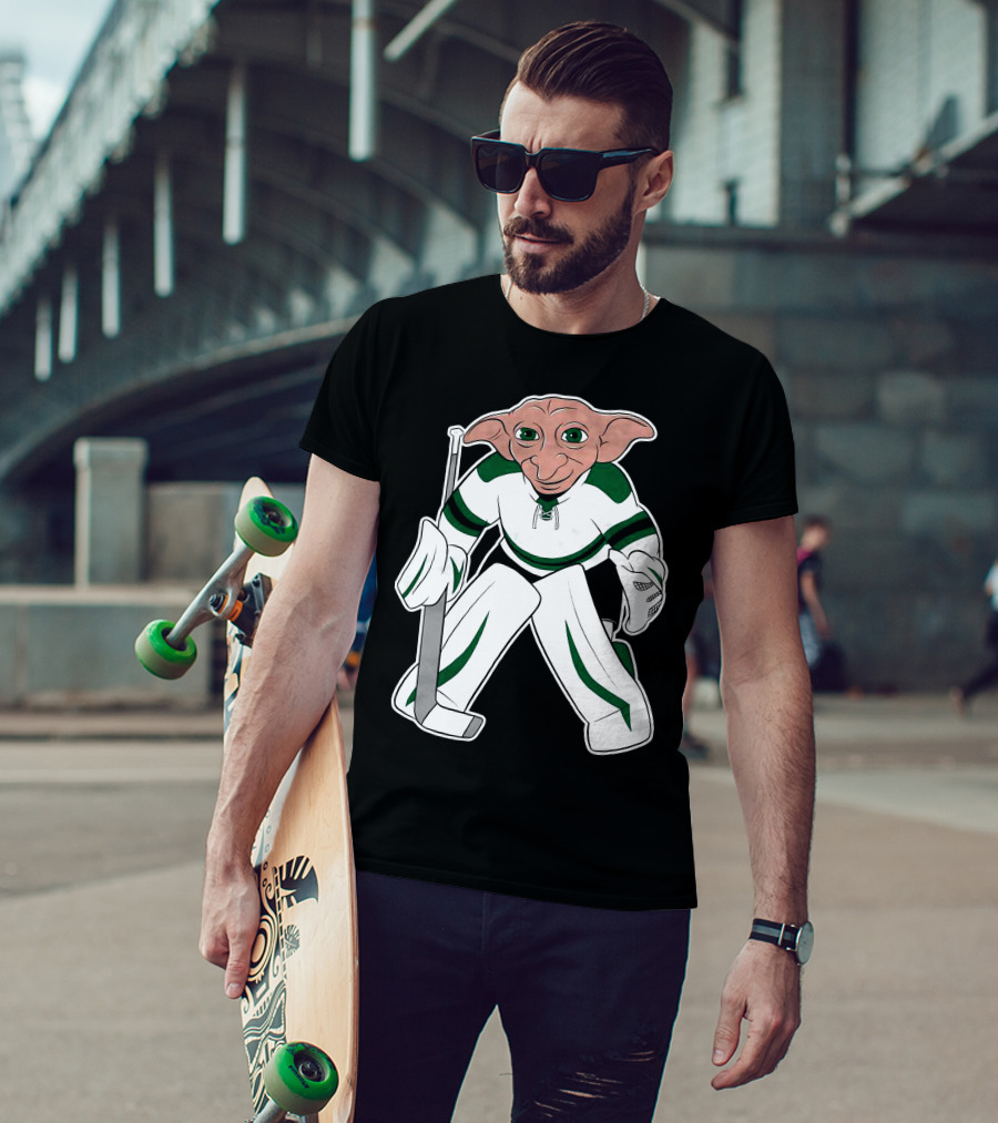 Spittin Chiclets D Goalie Hockey Creature Playing Goaltender T-Shirt