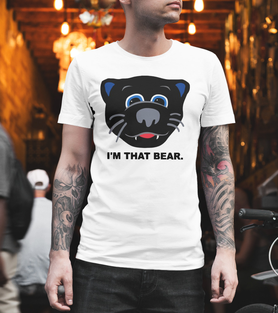 Carolina Panthers I'm That Bear Face T-Shirt