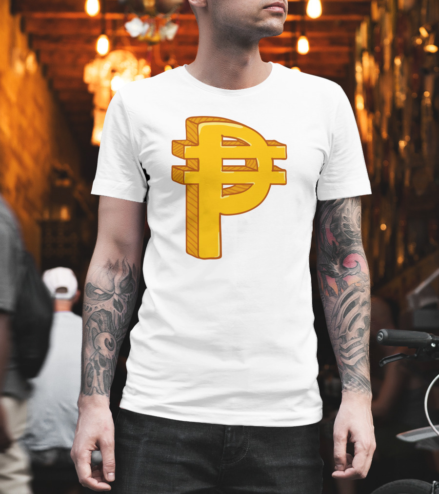 Peso Currency Symbol Philippines Gold T-Shirt