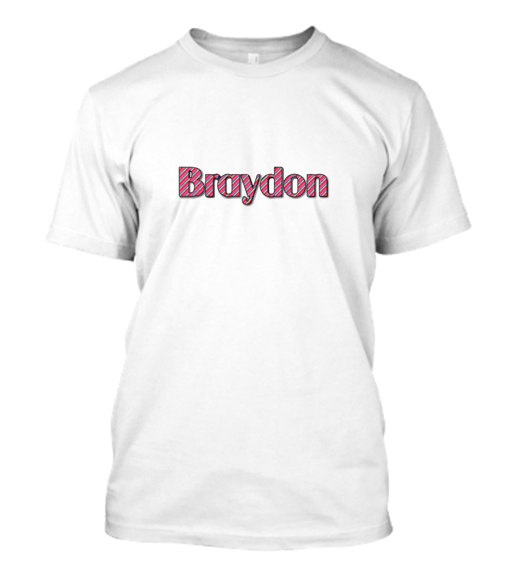 Braydon Price Striped Text T-Shirt