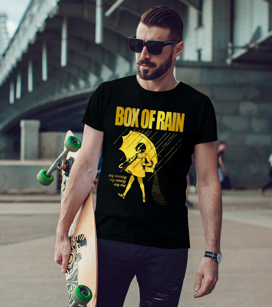 Box Of Rain Any Morning Any Evening Any Day Umbrella Girl T-Shirt
