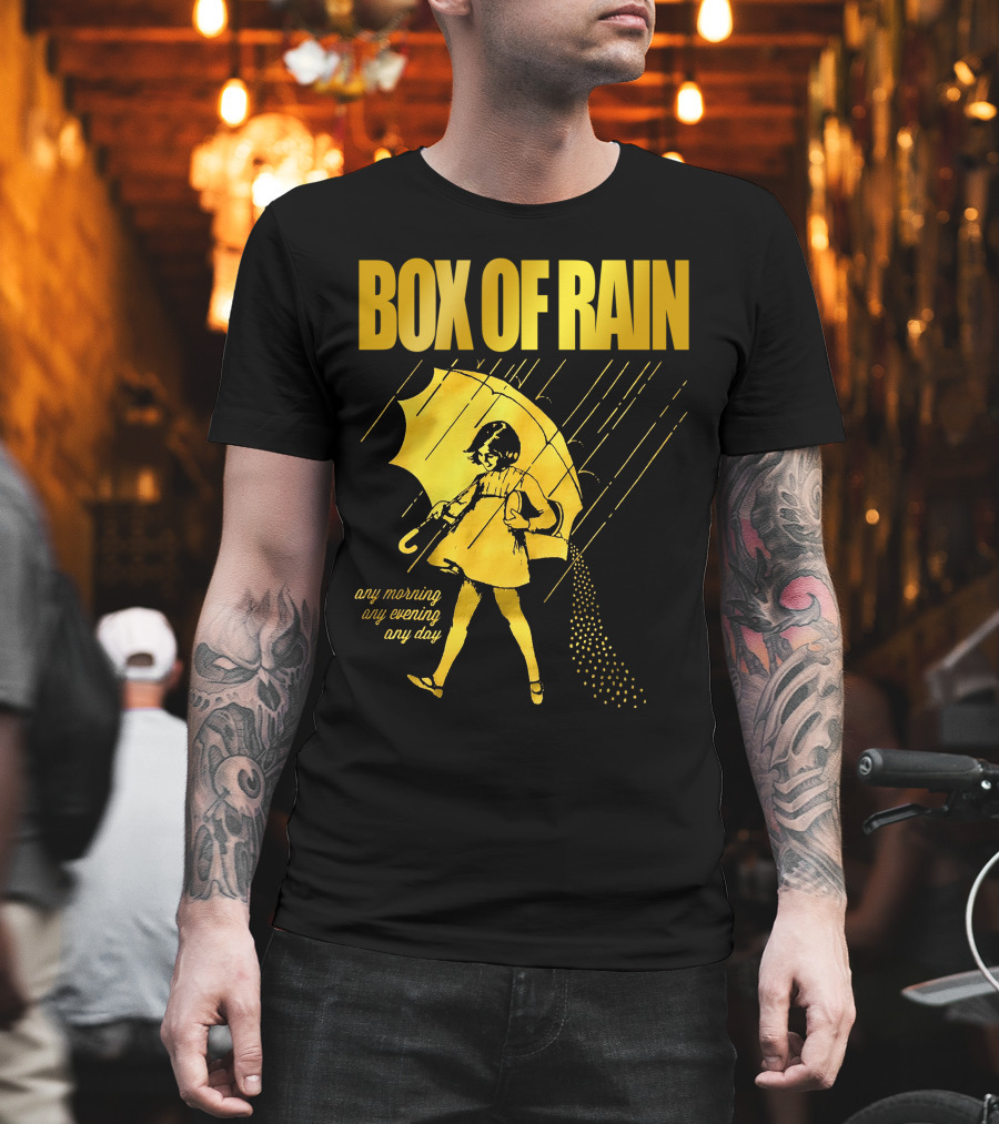 Box of Rain Any Morning Any Evening Any Day Umbrella Girl T-Shirt