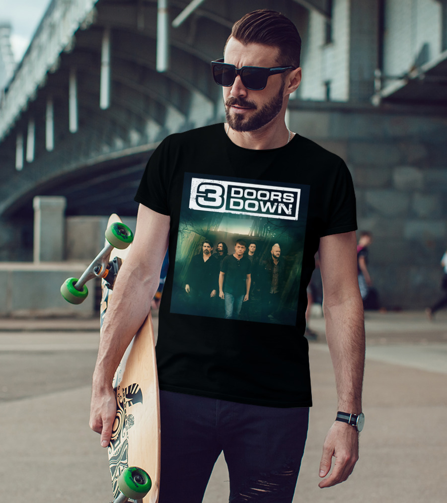 3 Doors Down Band Members Photo T-Shirt