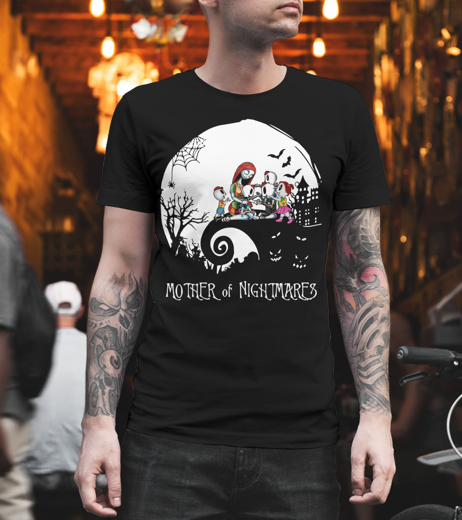 Mother Of Nightmares Halloween Family Moon Scene T-Shirt