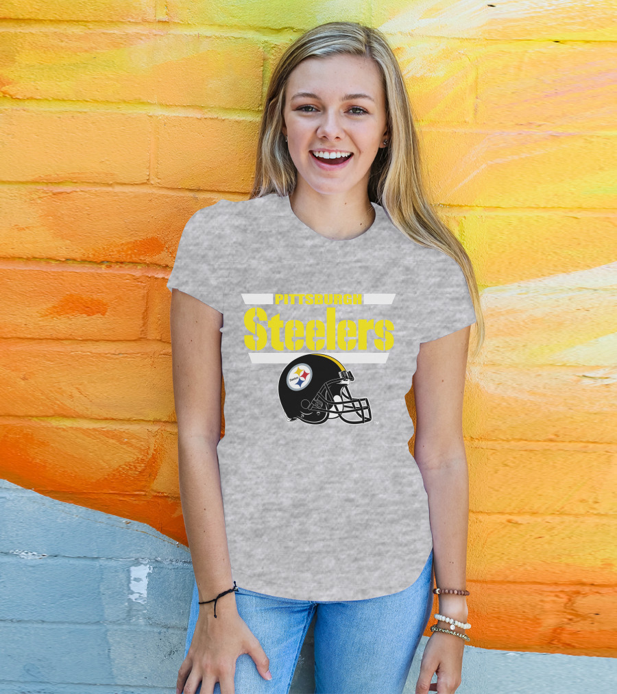 Pittsburgh Steelers Football Helmet NFL Team T-Shirt