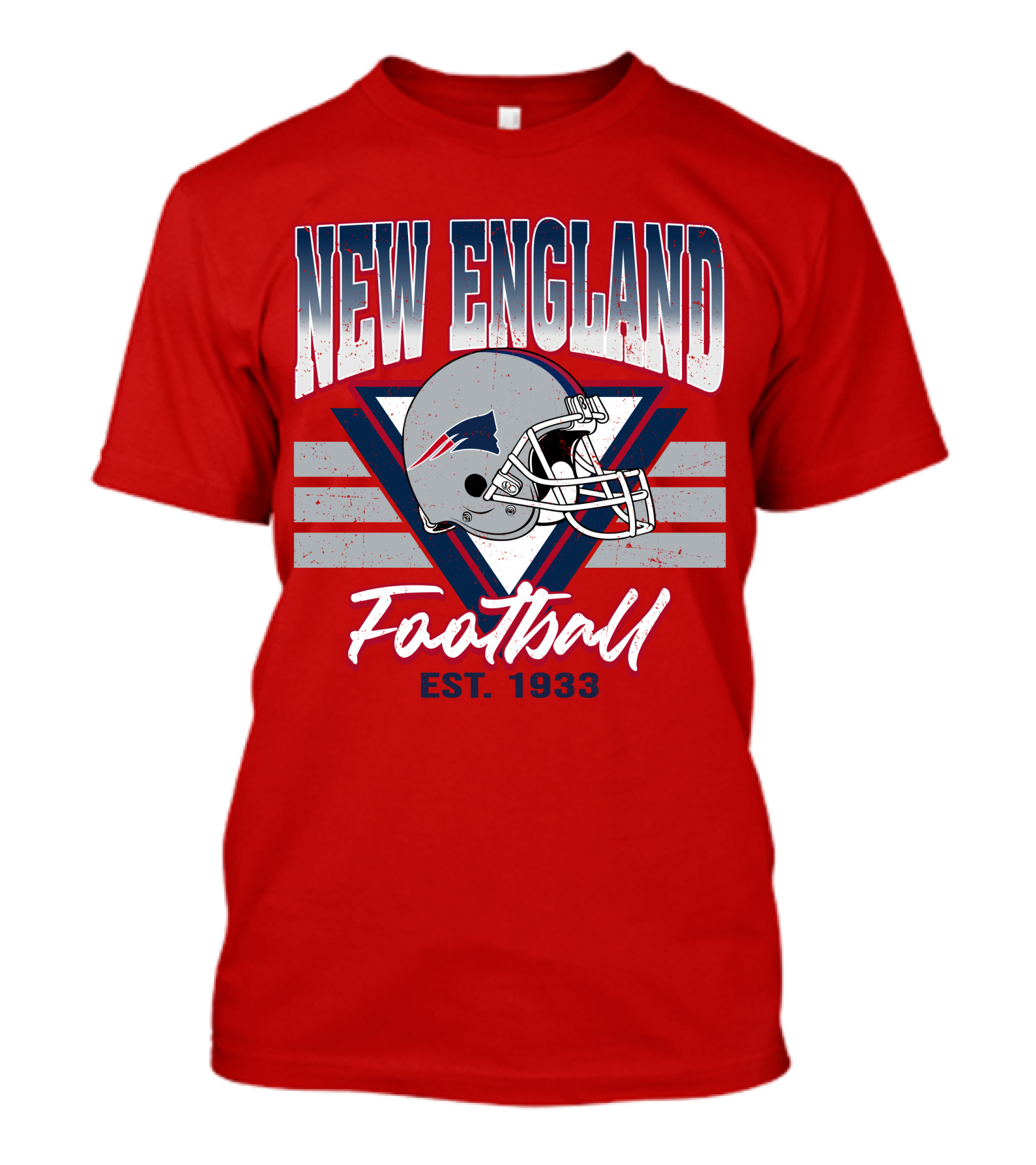 New England Patriots Football Helmet Est. 1933 T-Shirt