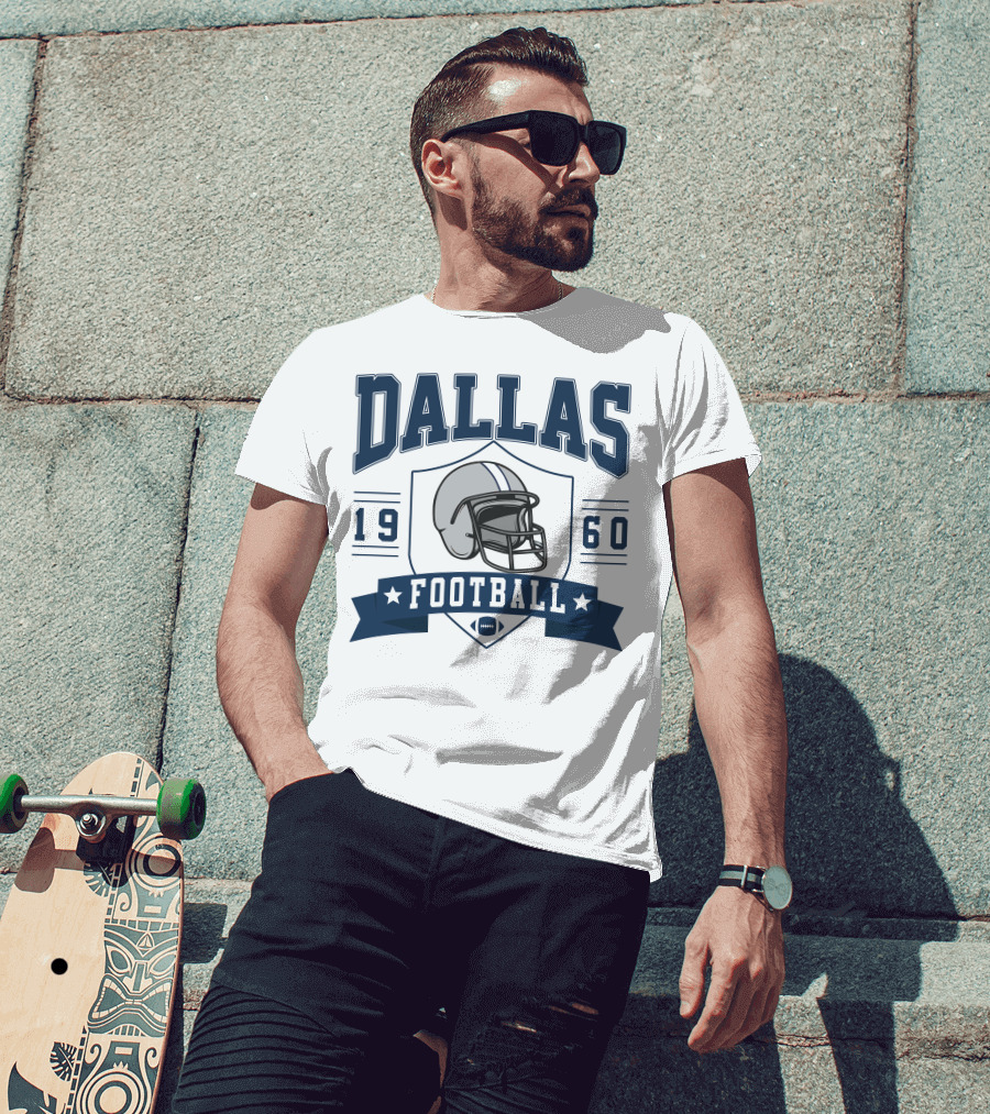 Dallas Football 1960 Helmet T-Shirt